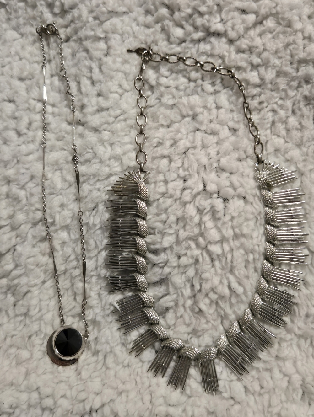 Set Of Sarah Cov Silver Tone Necklaces